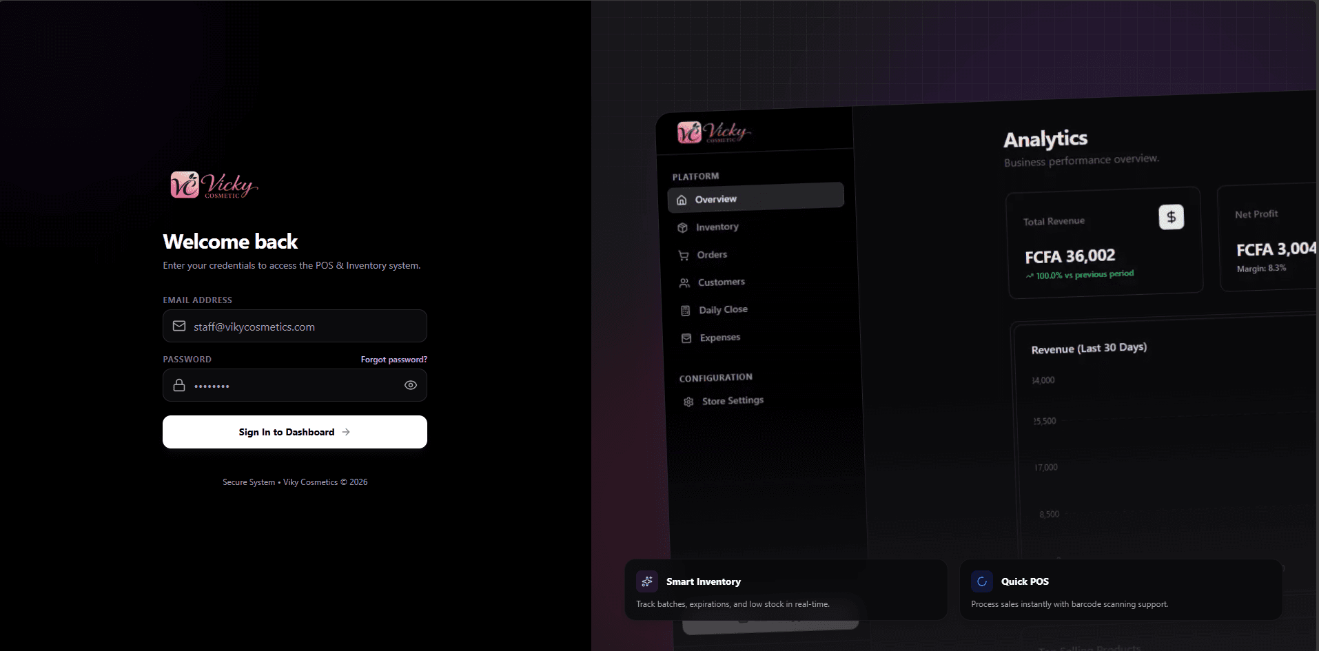 Vicky POS Project Preview